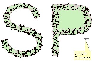 Cluster Polygons 3 overlaid with the source point