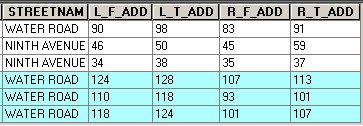 attribute table before clean pseudo