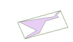 Minimum area bounding rectangle